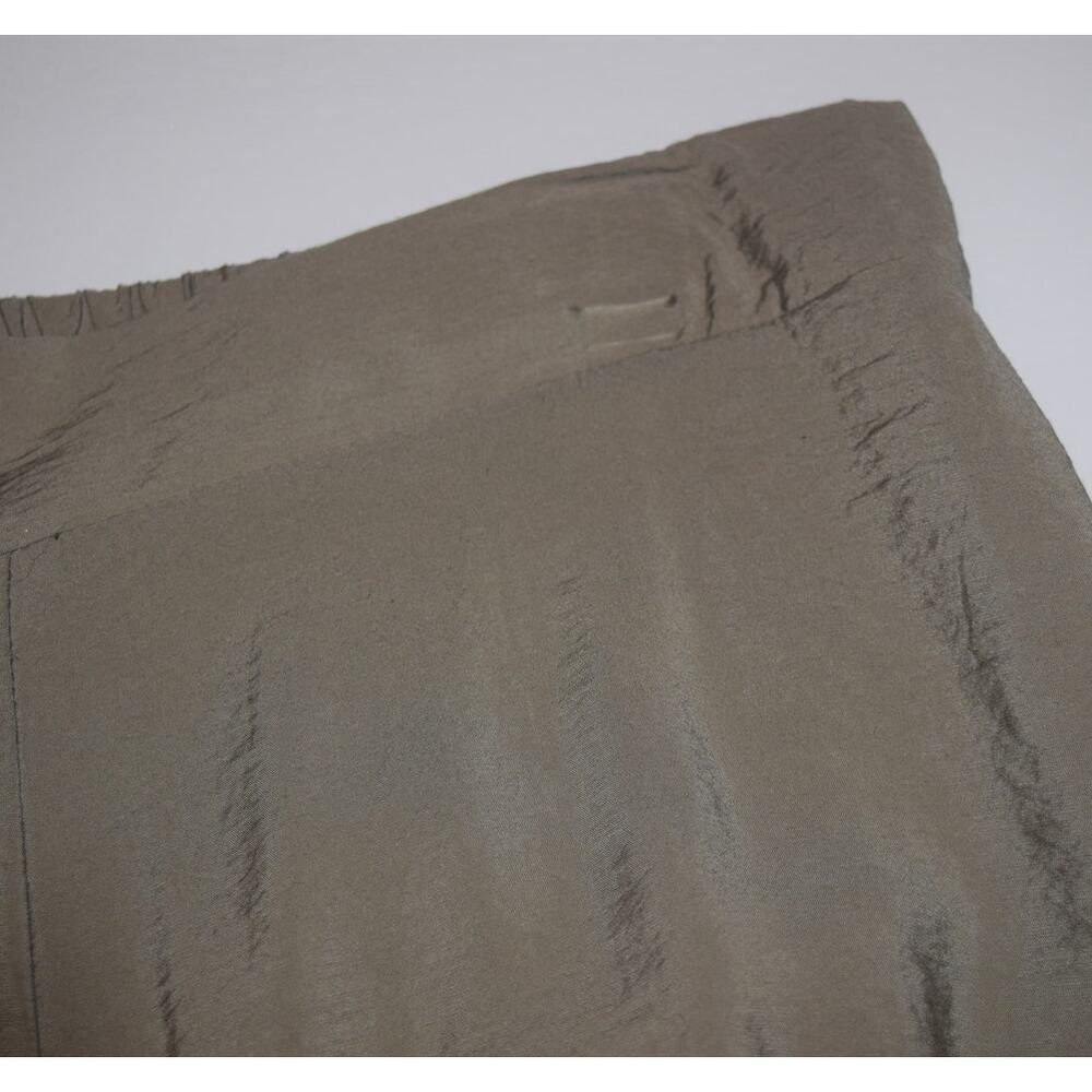 Rachel Zoe Pants Womens Small Sage Green Crinkle Wide Leg Pull On Rayon - Picture 5 of 10